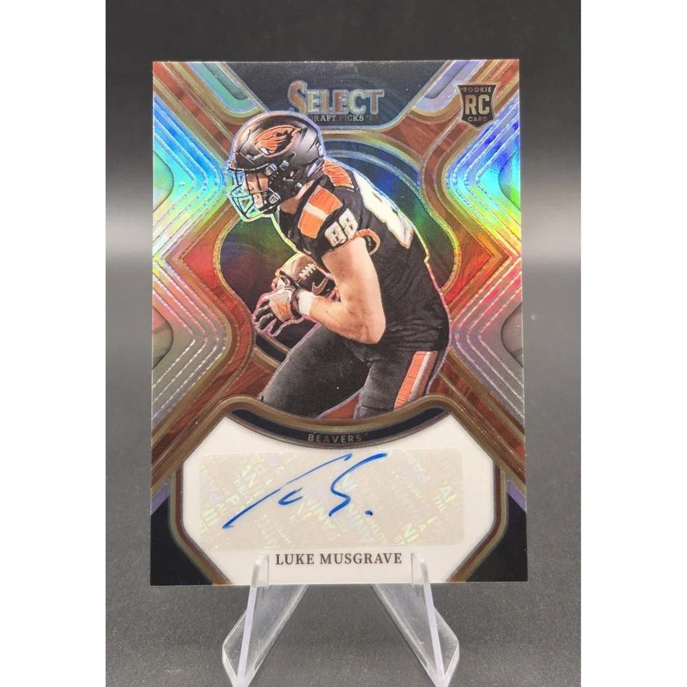 2023 Select Draft Picks Luke Musgrave #RS-LMU Rookie Autograph Red Prizm Packers